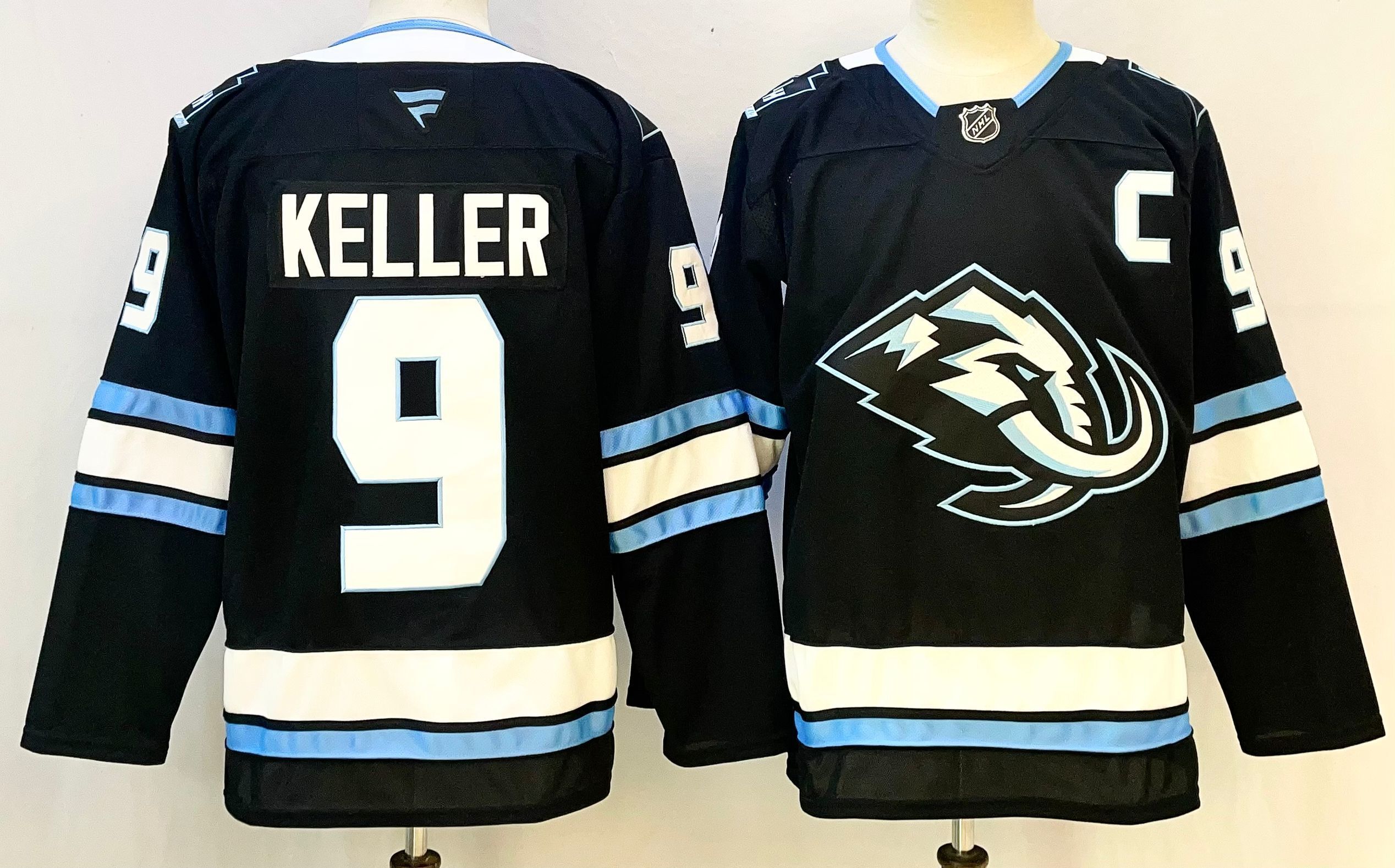 Men Mammoth Team #9 Keller Black 2026 Adidias NHL Jersey style 001